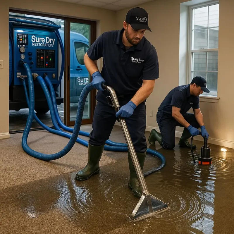 Water Extraction and Removal process in Clear Lake Shores, TX